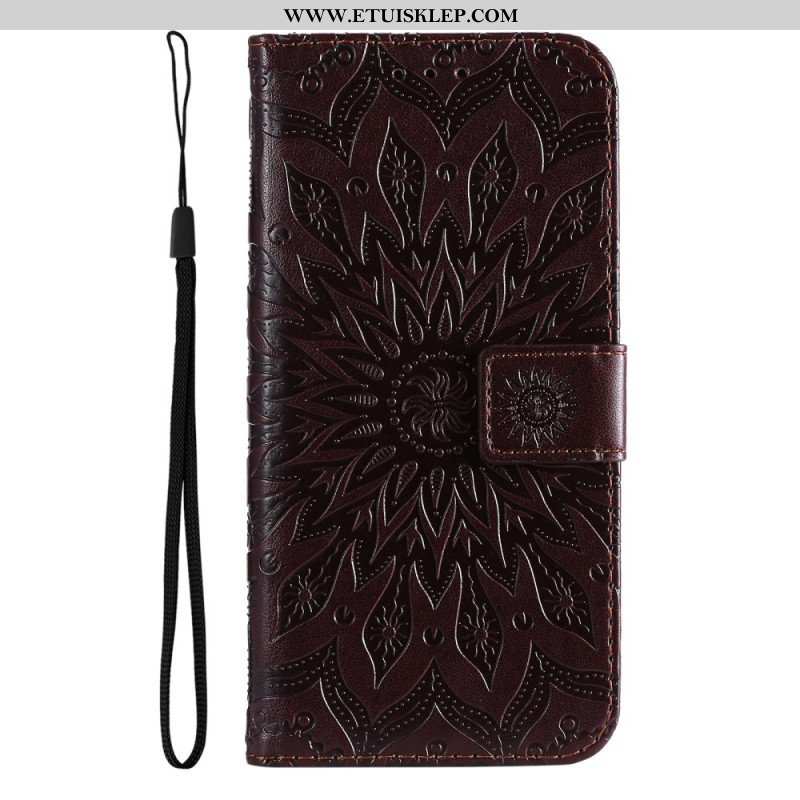 Etui Folio do Vivo Y16 Mandala Sun Ze Smyczą